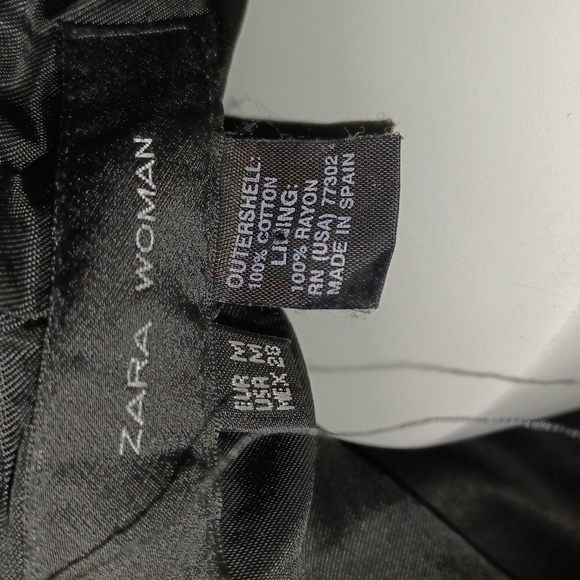 Zara Cotton Fitted Coat Long M - Picture 4 of 8